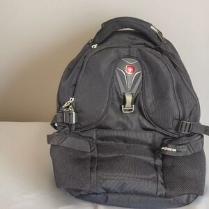 Swiss Gear Black Backpack School Travel Heavy Duty Padded Laptop Air Flow